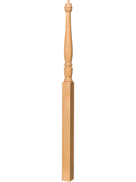 T-4715 Twist Pin Top Landing Georgia Newel Post (Plain Version Illustraded)