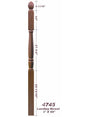 4745 Plain Ball Top 2nd Floor Landing Georgia Newel Post Dimensional Information