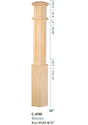 C-4790 Mission Style Box Newel Post 