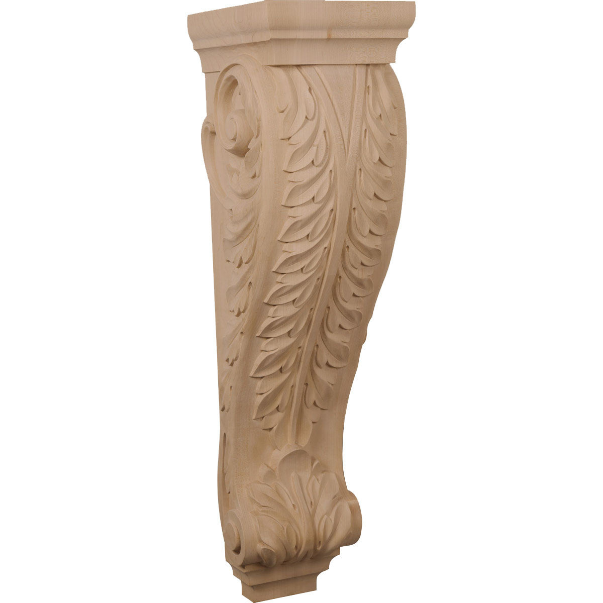 Super Jumbo Acanthus Pilaster Corbel, 9" X 10" X 34" (CORW09X10X34AC)