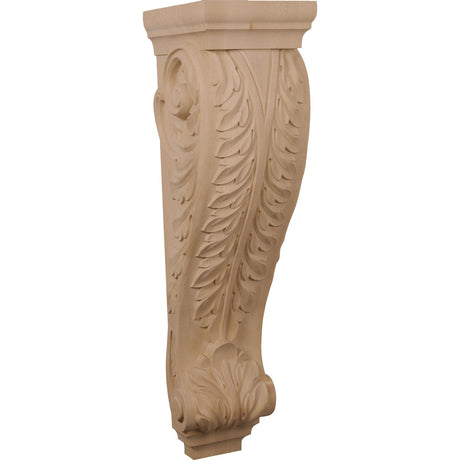 Super Jumbo Acanthus Pilaster Corbel, 9" X 10" X 34" (CORW09X10X34AC)