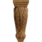 Acanthus Extra Large Pilaster Corbel, 6" X 7 1/2" X 18" (CORW06X08X18AC) Front View
