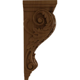 Acanthus Extra Large Pilaster Corbel, 6" X 7 1/2" X 18" (CORW06X08X18AC) Side View
