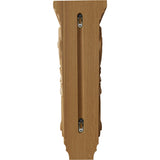 Acanthus Extra Large Pilaster Corbel, 6" X 7 1/2" X 18" (CORW06X08X18AC) Back View