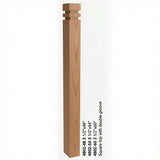 4802 3-1/2" S4S Newel with Squarte Top and Double Grooves, American Cherry