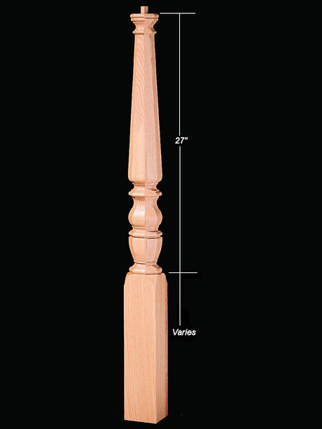 4825 56" Pin Top Octagonal Intermediate 1800's Newel Post