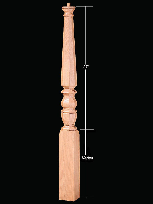 4825 56" Pin Top Octagonal Intermediate 1800's Newel Post