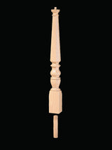 4813 Pin Top Octagonal Volute 1800s Newel Post