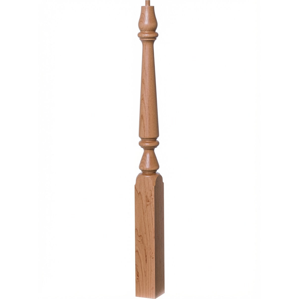 4810 (48") or 4815 (60") Ohio Pin Top Plain Newel Post, Alder