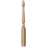4810 (48") or 4815 (60") Ohio Pin Top Plain Newel Post, Ash