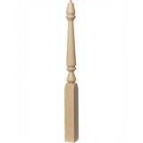 4810 (48") or 4815 (60") Ohio Pin Top Plain Newel Post, Birch