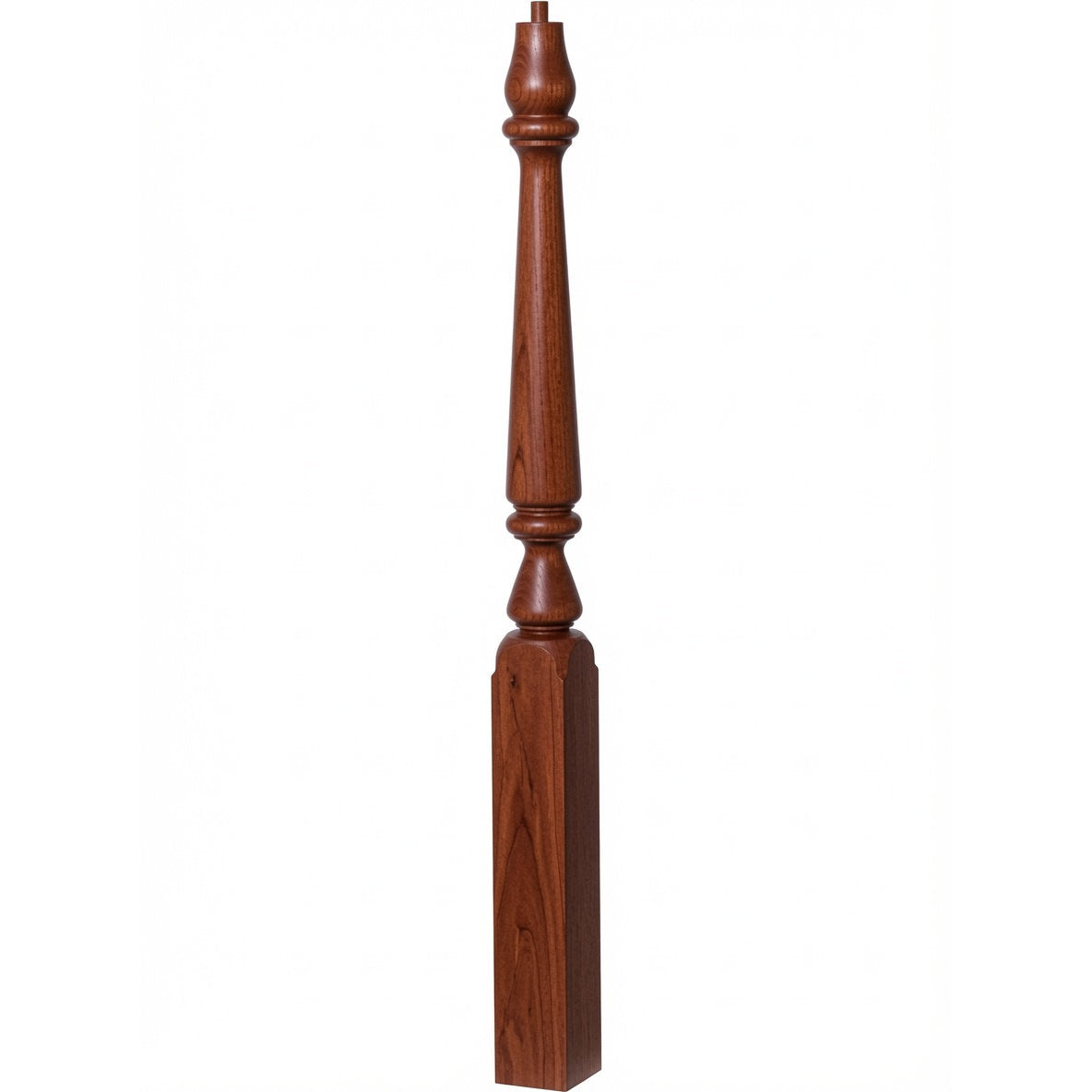 4810 (48") or 4815 (60") Ohio Pin Top Plain Newel Post, Brazilian Cherry