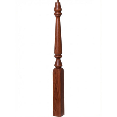 4810 (48") or 4815 (60") Ohio Pin Top Plain Newel Post, Brazilian Cherry