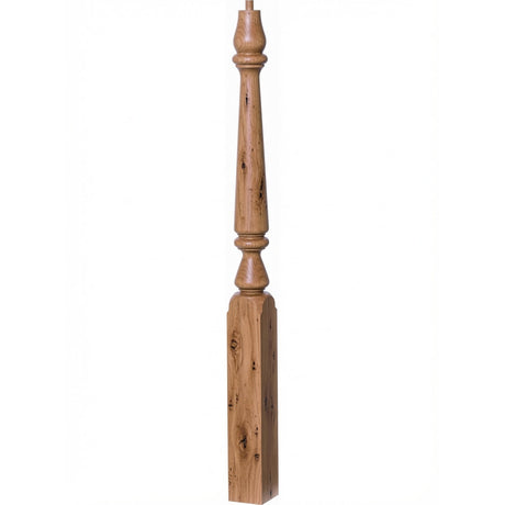 4810 (48") or 4815 (60") Ohio Pin Top Plain Newel Post, Knotty Alder