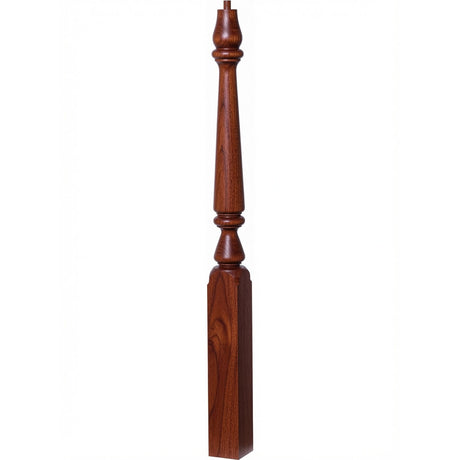 4810 (48") or 4815 (60") Ohio Pin Top Plain Newel Post, Mahogany