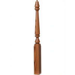 4811 (48") or 4815 (60") Ohio Pin Top Plain Newel Post, Red Oak