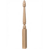 4810 (48") or 4815 (60") Ohio Pin Top Plain Newel Post, Soft Maple