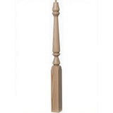 4810 (48") or 4815 (60") Ohio Pin Top Plain Newel Post, White Oak