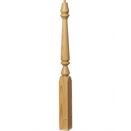 4810 (48") or 4815 (60") Ohio Pin Top Plain Newel Post, Yellow Pine