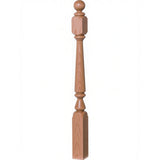 4840 (48"), 4842 (60"), or 4848 (72") Ohio Ball Top Newel Post, Alder