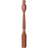 4840 (48"), 4842 (60"), or 4848 (72") Ohio Ball Top Newel Post, American Cherry