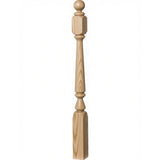 4840 (48"), 4842 (60"), or 4848 (72") Ohio Ball Top Newel Post, Ash