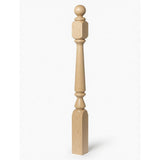 4840 (48"), 4842 (60"), or 4848 (72") Ohio Ball Top Newel Post, Birch