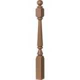 4840 (48"), 4842 (60"), or 4848 (72") Ohio Ball Top Newel Post, White Oak