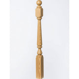4840 (48"), 4842 (60"), or 4848 (72") Ohio Ball Top Newel Post, Yellow Pine