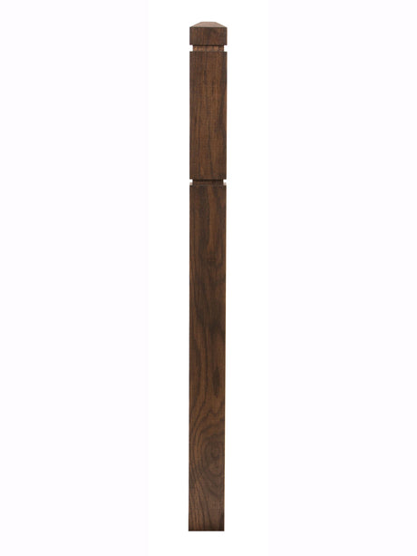 HF4900 Routed Newel Post, Stained