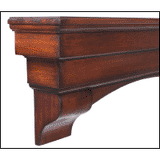495 Auburn Fireplace Mantels Shelf, Angled View