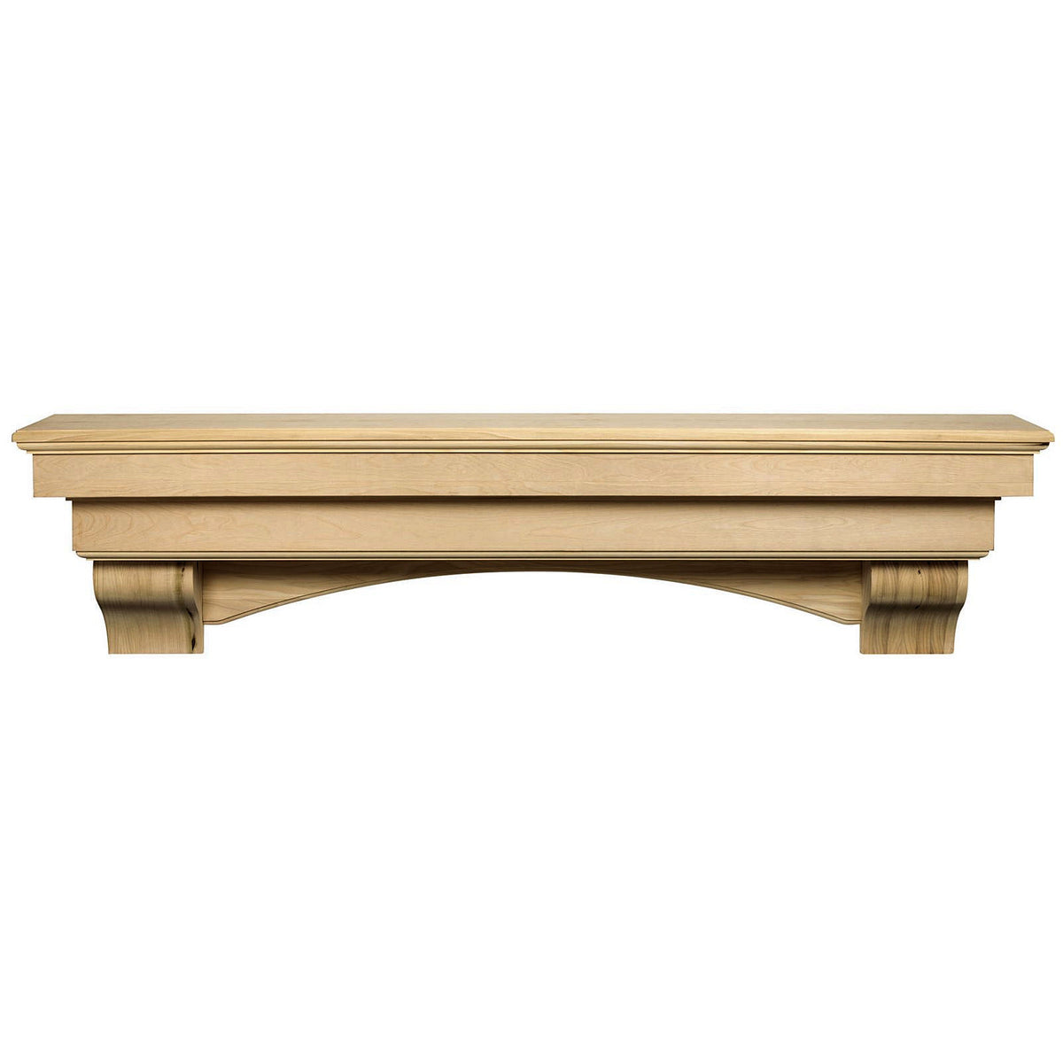 495 Auburn Fireplace Mantels Shelf Unfinished