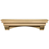 495 Auburn Fireplace Mantels Shelf Unfinished