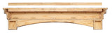 The Celeste Fireplace Mantel Shelf back view