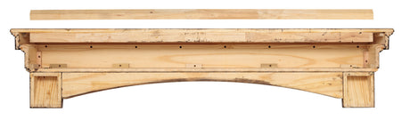The Celeste Fireplace Mantel Shelf back view