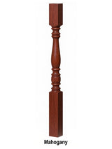 5005 31" Hampton Square Top Baluster, Mahogany