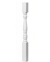 5005 31" Hampton Square Top Baluster, Prefinished White