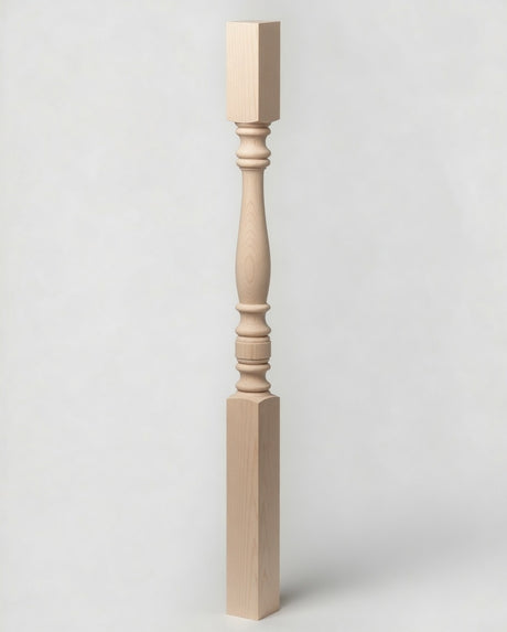 5005 31" Hampton Square Top Baluster, Soft Maple