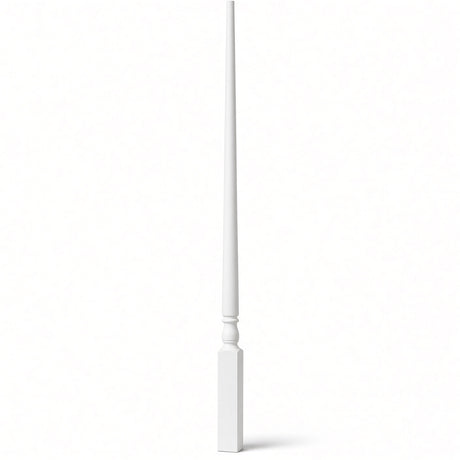 5015 1-1/4" Colonial Pin Top Baluster, Available in 31", 34", 36", 39", 42, and 44", Primed or Prefinished White