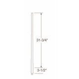 A-5040 1-1/4" x 36" Colonial Long Tapered Baluster Dimensional Information