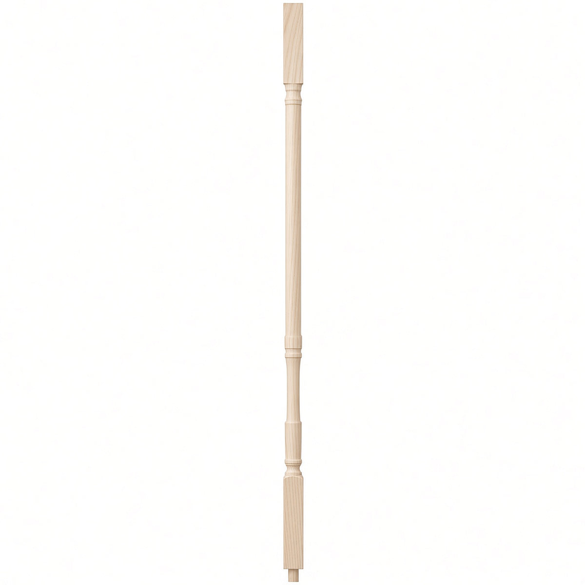 5067 1-1/4" Traditional Square Top Stair Baluster, available in 31", 34", 36", 39", and 42" Lengths, Birch