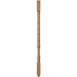 5067 1-1/4" Traditional Square Top Stair Baluster, available in 31", 34", 36", 39", and 42" Lengths, Hickory