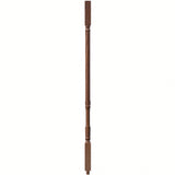 5067 1-1/4" Traditional Square Top Stair Baluster, available in 31", 34", 36", 39", and 42" Lengths, Mahogany