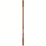 5067 1-1/4" Traditional Square Top Stair Baluster, available in 31", 34", 36", 39", and 42" Lengths, Red Oak