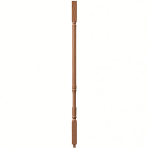 5067 1-1/4" Traditional Square Top Stair Baluster, available in 31", 34", 36", 39", and 42" Lengths, Red Oak