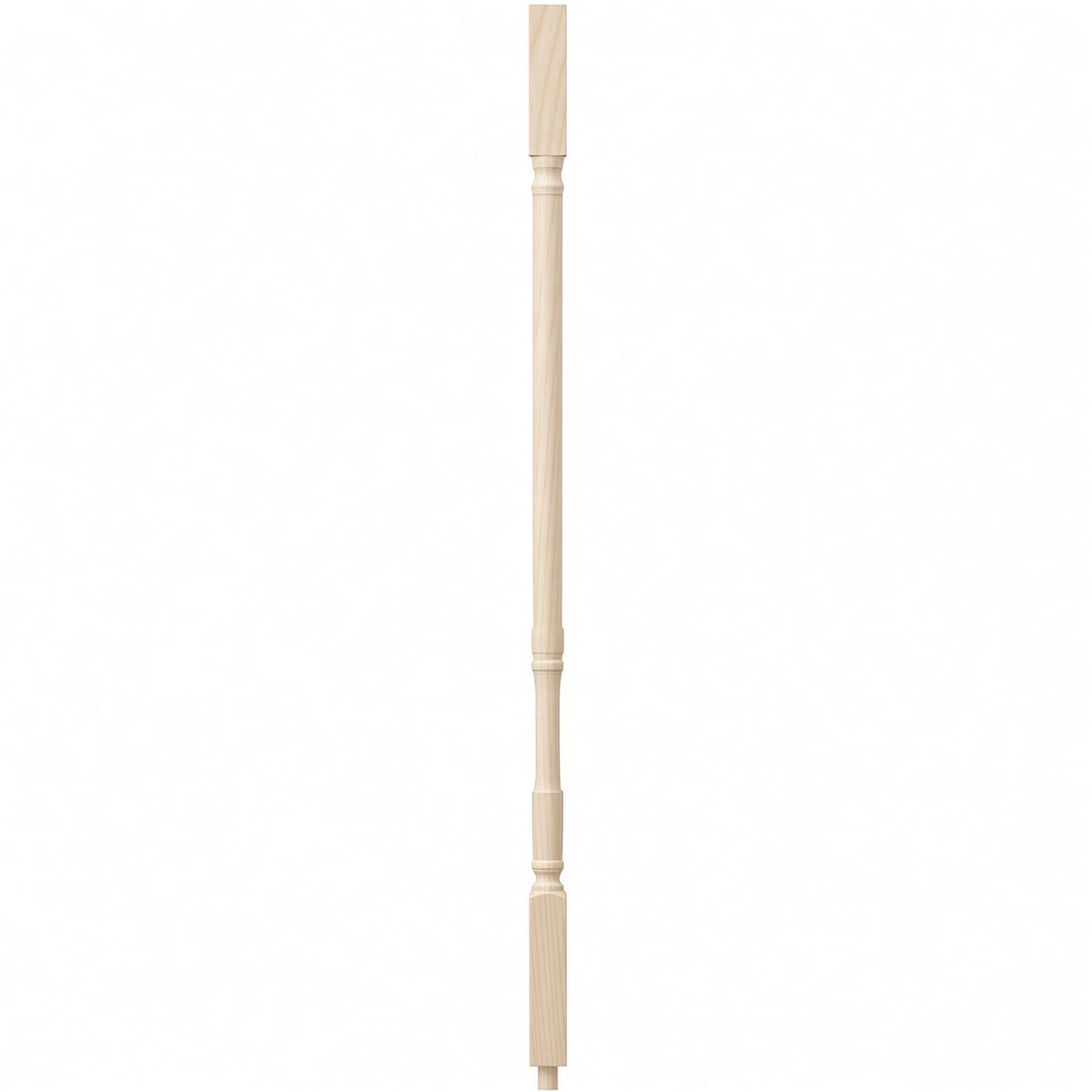 5067 1-1/4" Traditional Square Top Stair Baluster, available in 31", 34", 36", 39", and 42" Lengths, Soft Maple
