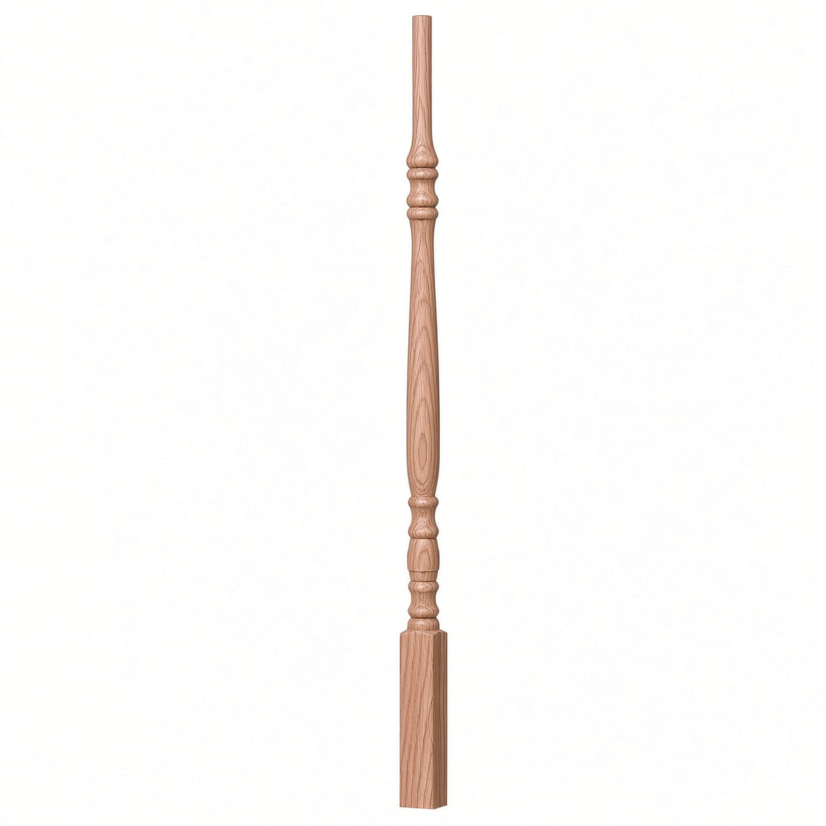 5134 (1-1/4" x 34"),5138 (1-1/4" x 38"), or 5142 (1-1/4" x 42") Hampton Elegant Rise Stair Balusters, Beech