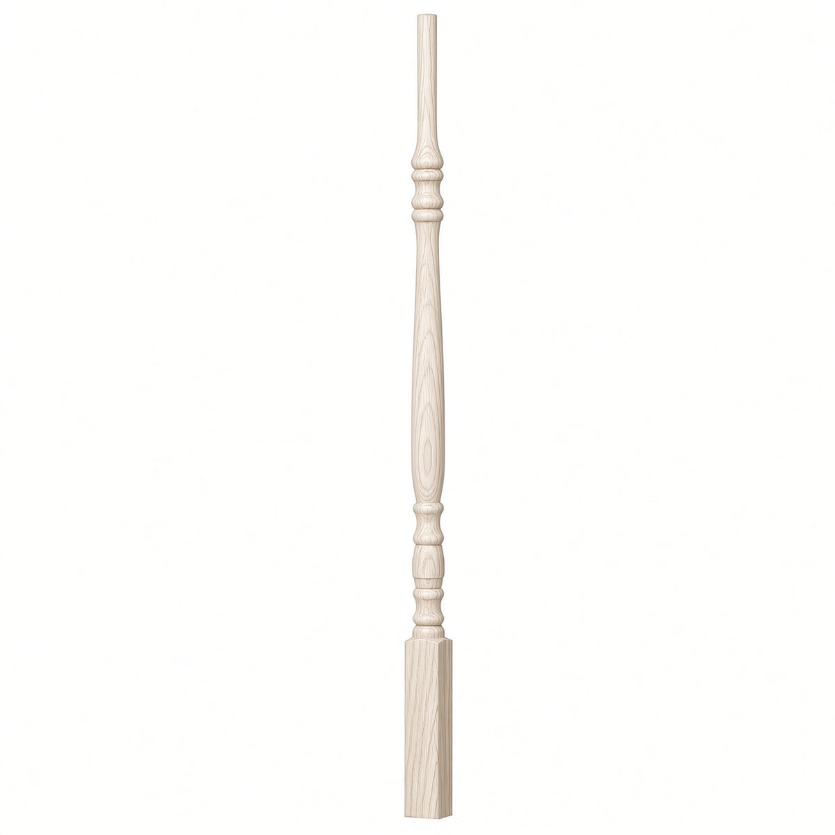 5134 (1-1/4" x 34"),5138 (1-1/4" x 38"), or 5142 (1-1/4" x 42") Hampton Elegant Rise Stair Balusters, Hard Maple