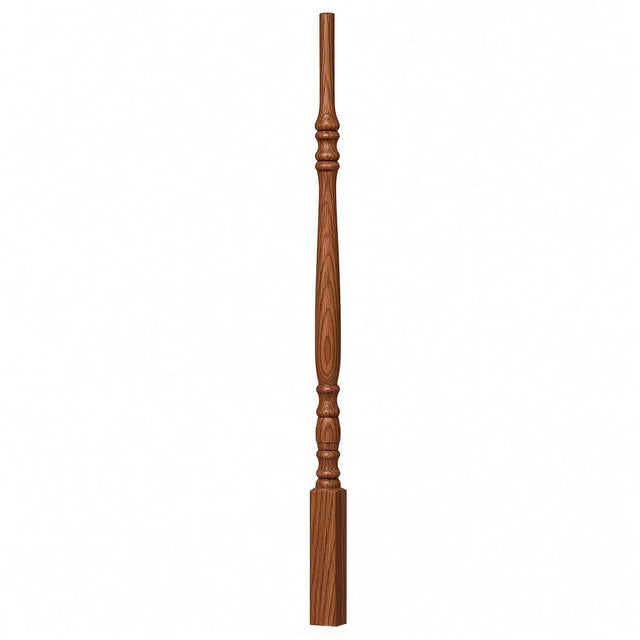5134 (1-1/4" x 34"),5138 (1-1/4" x 38"), or 5142 (1-1/4" x 42") Hampton Elegant Rise Stair Balusters, Mahogany