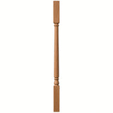 5141 Square Top Colonial Baluster, 1-1/4" x 1-1/4", Available in 31", 34", 36", 39", and 42", Red Oak
